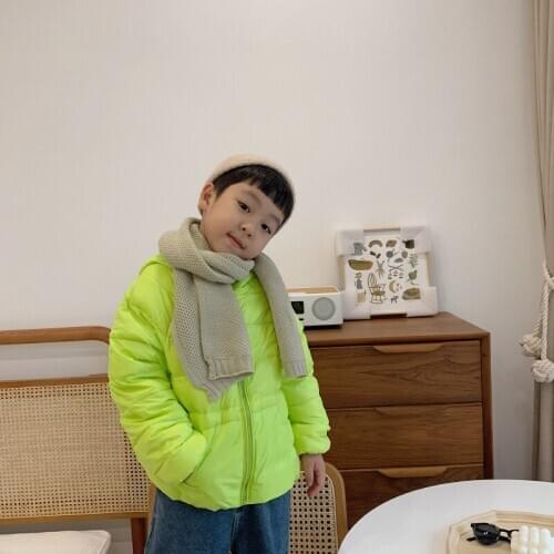 2020 Winter New Kids Down Jacket Fashion Solid Thicken Light Hooded Coat for Boys Girls Baby Clothes Children Casual Warm Jacket