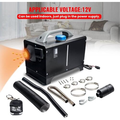 12V LCD Switch Air Diesel Heater 5KW for Truck MotorHome Caravan 1-H Black