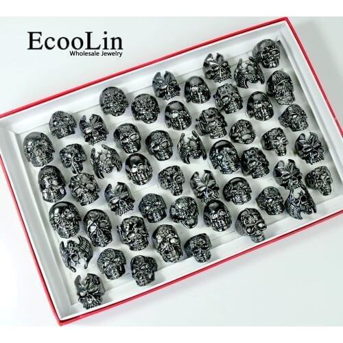 EcooLin Punk Rings For Men