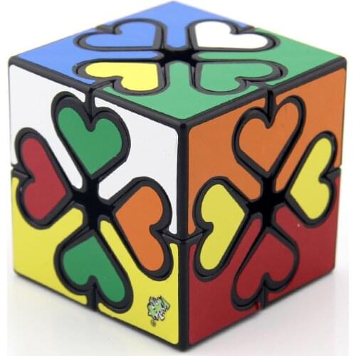 Puzzle Magic Cube LanLan Gear heart Lucky clover strange shape professional speed cube educational Logic game romantic gift toy