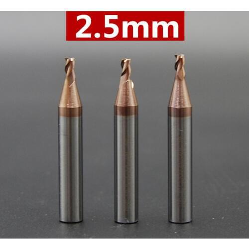 2.5mm End milling cutter in carbide 0042 for Wenxing & DEFU & MODEN vertical key cutting machine