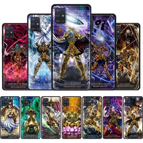 Soft Phone Case For Samsung Galaxy A51 A71 A21s A31 A41 M31 A11 A12 M51 A32 5G M30s A91 A42 Cover Funda Saint Seiya Anime Coque