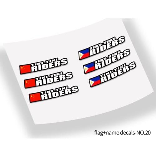 Frame name stickers custom bicycle road bike flag name stickers custom style 20