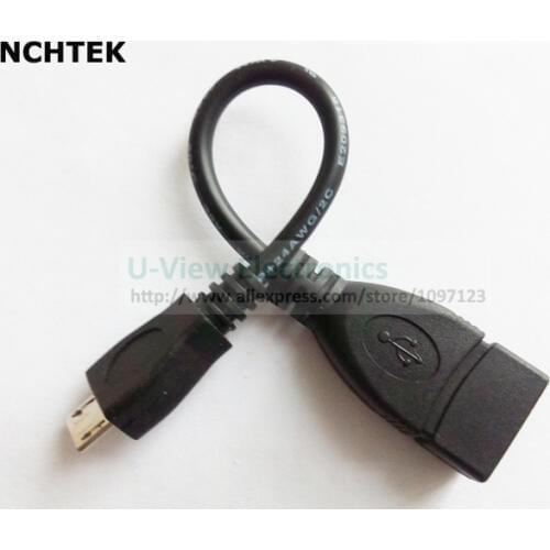 NCHTEK Host OTG Cable Micro 5pin USB Male to USB Female Adapter Cable About 12CM/Free Shipping/50PCS