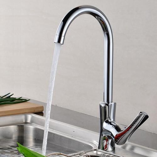 BAKALA Newly Arrived Rotate Kitchen Faucet Brushed Sink Mixer Tap 360 Degree Rotation Brass Kitchen Faucets Hot And Cold K04