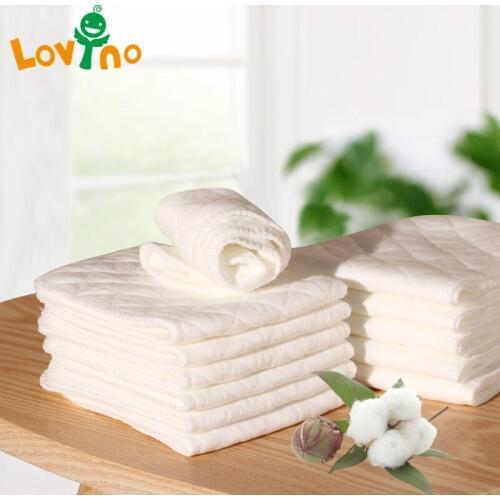 3 Layers Microfiber Baby Nappies Reusable Baby Infant Newborn Cloth Diaper Nappy Liners Insert 15 Pcs Kids