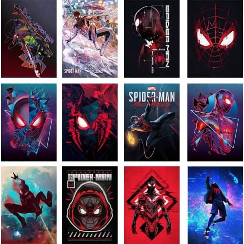 Marvel Anime Poster Superhero Avengers Spiderman Technology Canvas Painting and Mural Canvas Home Decoration Gift