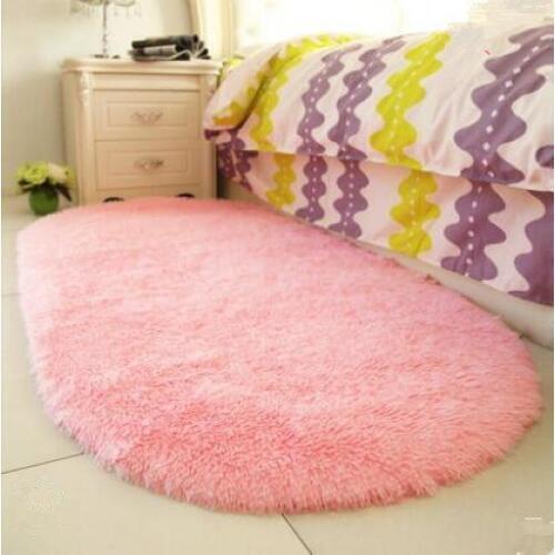 Bedside carpet oval modern simple bedroom mattress living room full of lovely girl Princess carpet