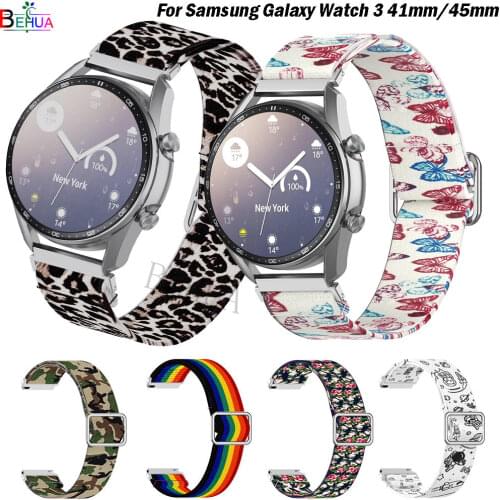 Nylon Sport WatchStrap Band 20 22MM For Samsung Galaxy Watch 3 45mm 41mm /Amazfit GTS GTR 2e Smart WristStrap Bracelet Wristband