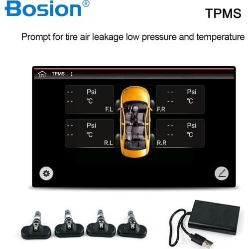 Smart Car TPMS Tyre Pressure Monitoring System Solar Power Digital LCD Display Auto Security Alarm Systems Tyre Pressure