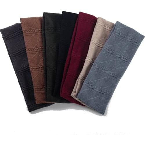 Spring Men Sports Soft Knitting Headband Turban Women Yoga Headwrap Autumn Elastic Ribbing Printing Adult Headwear Accessories