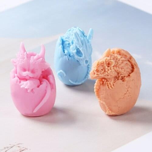 Dragon Egg Epoxy Silicone Resin 3D Mold Jewelry Pendant Silicone Mould DIY Crafts Soap Making Ornaments Decorations Casting Tool