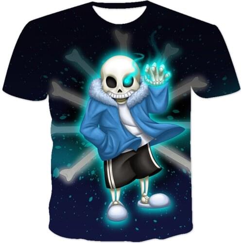 Funny Anime Game Undertal printed Kids T shirt, Fashion Casual Loose Big Size Boys And Girls, Men/Women Short-sleeved Top Tees