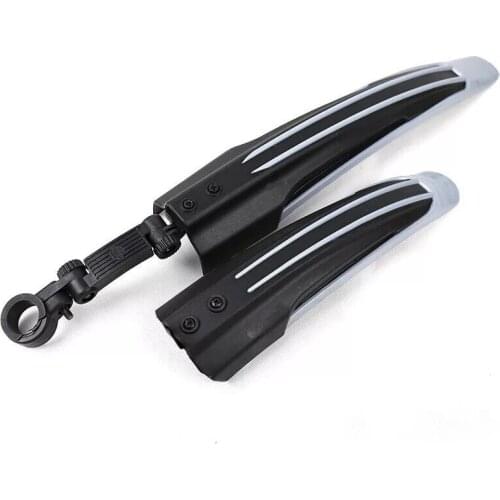 ZK20 High Quality 2Pcs Soft Plastic Colourful Bicycle Fenders Mountain Bike Front Rear Mudguard Wings Bicycle Parts DROPSHIPPING