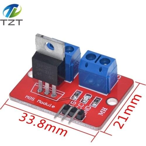 0-24V Top Mosfet Button IRF520 MOS Driver Module For Arduino MCU ARM Raspberry pi