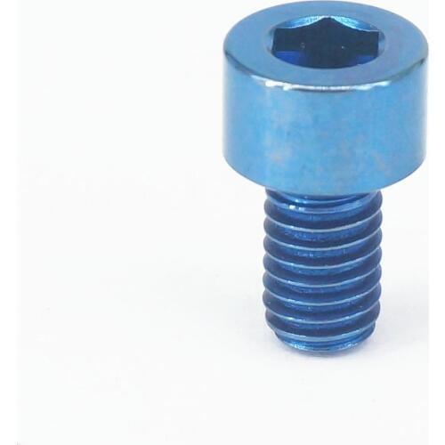 LOT 4 M6 x 10mm Blue TC4 GR5 Titanium Alloy Allen Hex Screw Column Head Bolts For Bicycle