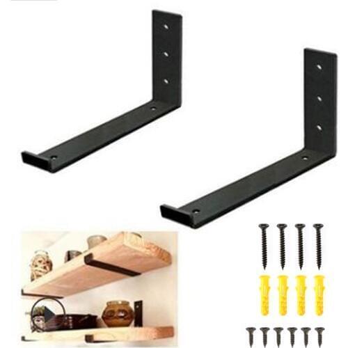 2PCS Wall Mounting Invisible Support Bracket Heavy Support Adjustable Wall Mounted Bench Table Shelf Bracket Furniture Hardware