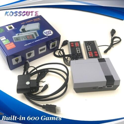 2020 Built-In 600Games Mini HDMI TV Game Console 8 Bit Retro Classic Handheld Gaming Player Video Game Console Two Players