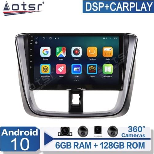 Android Radio Car Multimedia Video Player For Toyota Vios Yaris 2014-2017 navigation GPS IPS screen PX6 No 2 Din AutoRadio