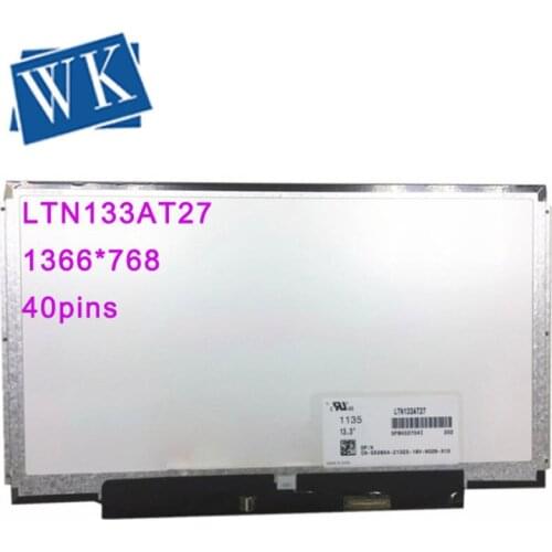 Free Shipping ! LTN133AT27 CLAA133WA01A B133XW03 B133XW01 V.0 B133XW01 V.1 LP133WH2-TLM4 Laptop LED Screen 1366*768 40pins
