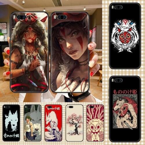 Anime Princess Mononoke Phone case For Xiaomi Mi Max Note 3 A2 A3 8 9 9T 10 Lite Pro Ultra black pretty coque fashion prime