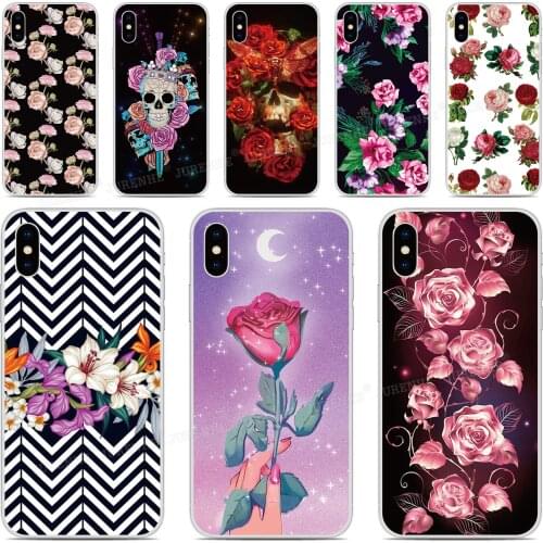 For iPhones 12 Mini 11 Pro XS Max XR X 6 7 8 Plus SE2 SE 2020 Beautiful Floral Silicone Phone Case For iPod Touch 7 6 5 Cover