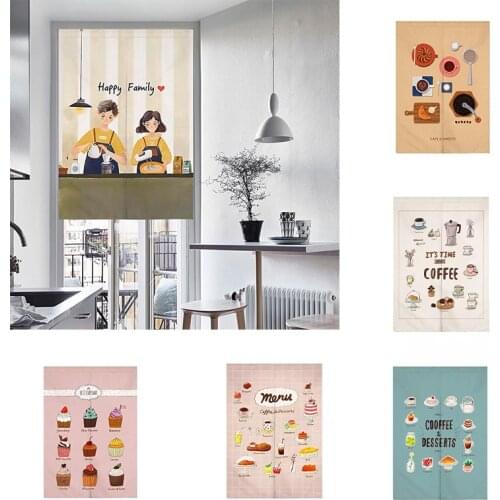 Kitchen Coffee Shop Door Curtain Half Panel Curtain Bedroom Shower Partition Tube Curtain Home Decor