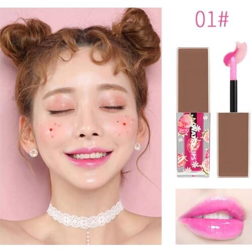 Hengfang Temperature Change Color Liquid Lipstick Warm Color Lip Glaze Lip Gloss Moisturizing Not Easy to Color Lip Makeup TSLM2