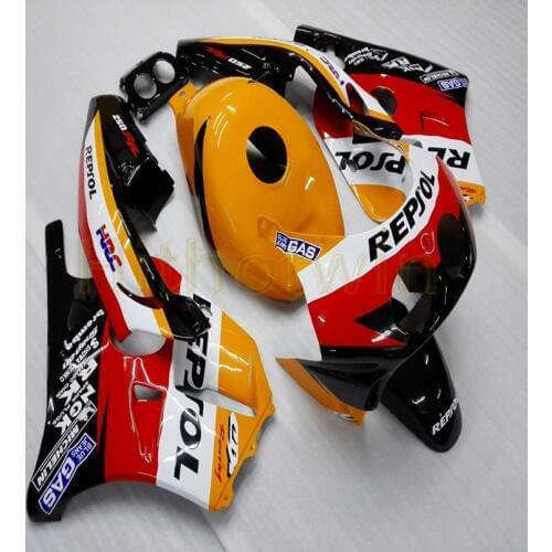 Custom motorcycle Fairing for CBR250RR MC22 1990 1991 1992 1993 1994 1995 1996 1997 1998 1999+Injection mold red orange M2