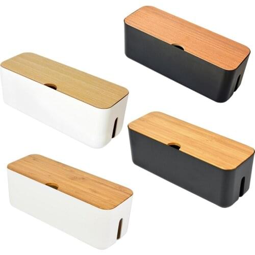 Cable Storage Box Power Strip Wire Case Anti Dust Charger Socket Organizer Network Line Storage Bin Charger Wire Management