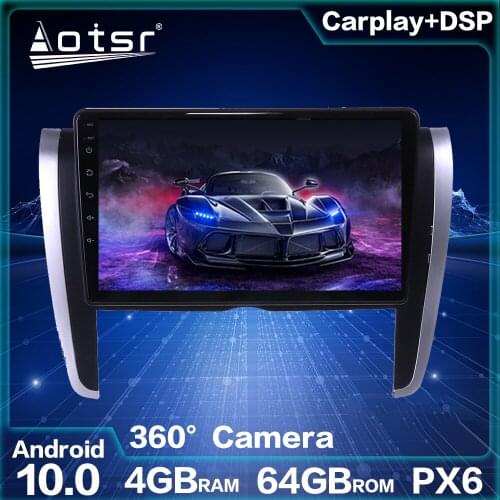 Android 10.0 4GB 64GB PX6 Android Radio Car GPS Navigation Unit For Toyota Allion 2007+ Multimedia Player Auto Stereo Head Unit