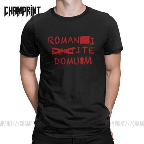 Romans Go Home Romani Ite Domum T-Shirt Men Cotton T Shirt Romanes Eunt Domus Monty Python Brian Tee Shirt Gift Idea Tops
