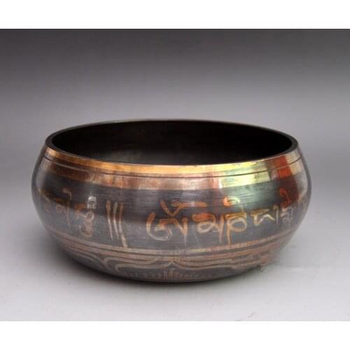 Nepalese brass, Buddhas bowl, rotary bowls, yoga training bowl