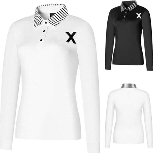 New Style Golf Womens Breathable Leisure and Quick-Drying Outdoor Sports Slim T-Shirt Polo Long-Sleeved High-Quality Autumn Top