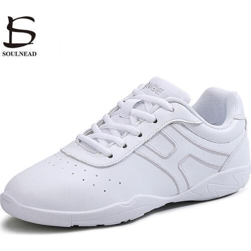 Boys Girls Aerobics Dance Shoes Women Child Sports Fitness Gym Shoes White Children Competitive Modern Jazz Hip-hop Dance Shoes