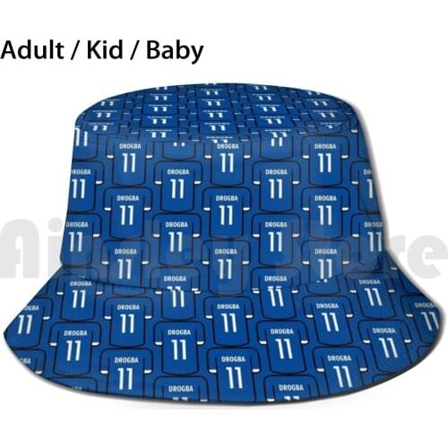 Drogba Bucket Hat Adult kid baby Beach Sun Hats Football Club Sport Footballer Soccer England English London Fa Cup