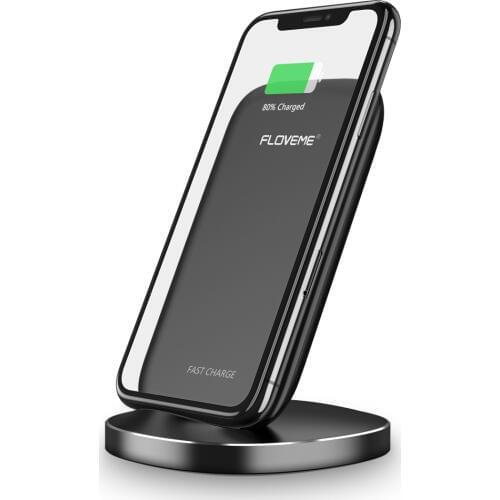 SOONHUA Fast Charging Dock Stand Charger Qi Wireless Chargers 10W For Smart Phone Support Charging Phones Vertically