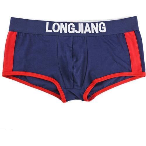 Cotton Men Underwear Soft Boxer Shorts Patchwork Male Cueca Breathable Homme Underpants Bulge Pouch Knickers Sexy Boxers S M L