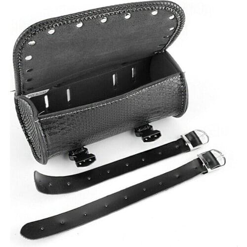 Universal PU Leather Motorcycle Saddlebags Handlebar Bag Motorcycle Fork Bag Motorcycle Handlebar Tool Pouch for Honda