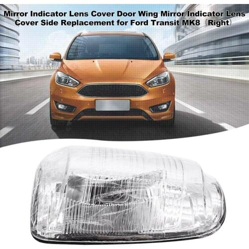 Mirror Indicator Lens Cover Door Wing Mirror Indicator Lens Cover Side Replacement for Ford Transit MK8