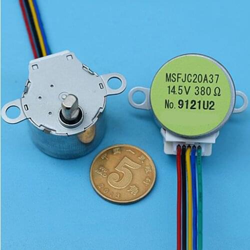 Sankyo Mini 25mm 4-phase 5-wire Stepper Motor DC 14V Resistance 380 Ohms for Air Conditioner Swing Head DIY Water Valve Control