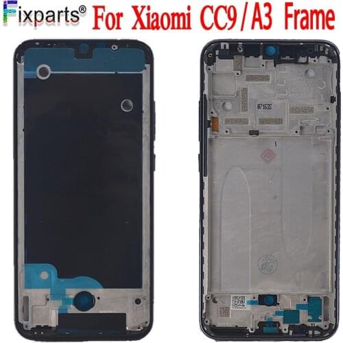 100% Original LCD Frame For Xiaomi A3 Middle Frame LCD Housing Front Bezel Faceplate Bezel Repair Part Ment For Mi CC9