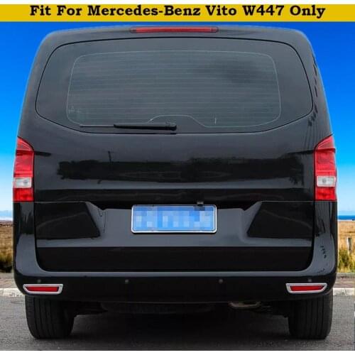 Accessories For Mercedes-Benz Vito W447 2014 2015 2016 2017 2018 Side Tail Rear Fog Light Foglight Lamp Molding Cover Kit Trim