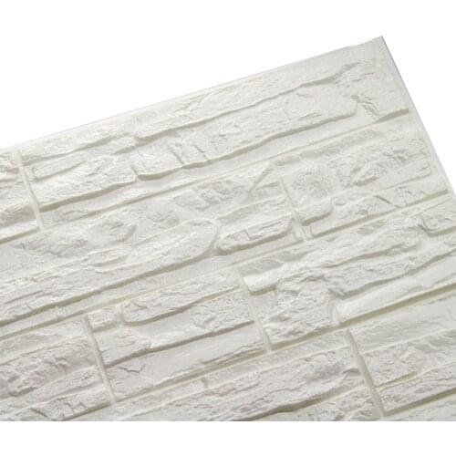 DIY 3D Brick PE Foam Wallpaper Panels Room Decal Stone Decoration Embossed Self-adhesive 3D brick pattern wall stickers