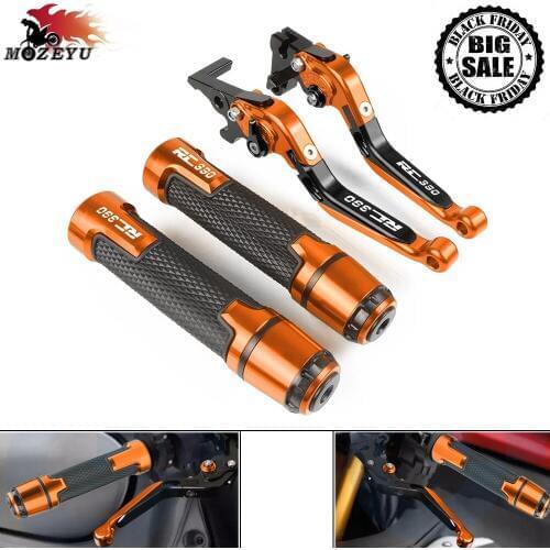For RC390 RC 390 2013-2020 2019 2018 2017 2016 2015 2014 Motorcycle Brake Clutch Lever and 7/8" 22MM Handle Grips RC390 Handbar
