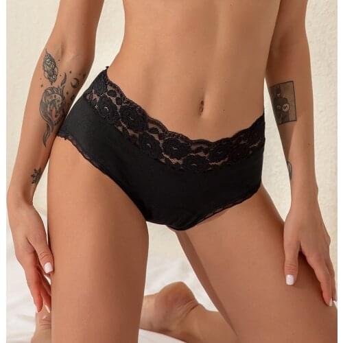 Women Menstrual Panties Period Breathable Fast Absorbent Womens High Waist Leal Proof Warm Briefs Black Color Size S-4XL