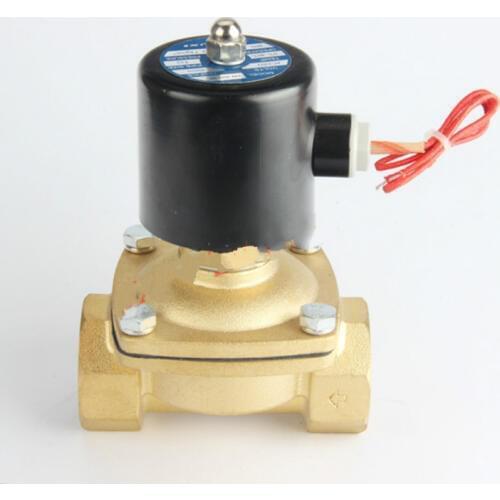 DN40 DN50 Normally Open N/O Brass Electric Solenoid Valve AC220V/DC24V/AC110V/AC380V Pneumatic Valve for Water Oil Gas