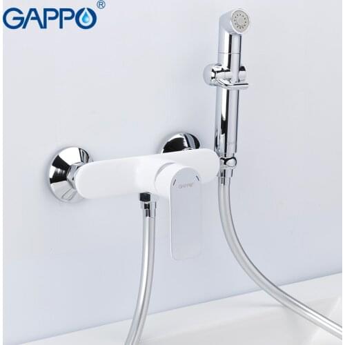 GAPPO Bidet faucets bathroom rainfall shower white taps bathtub faucets for bathroom tap anal clean shower enema G2048-8