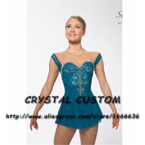 Custom Made to Fit Ice Skating Dresses Graceful New Brand Figure Skating Dresses For Competition DR4254