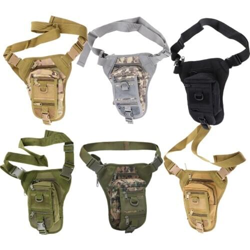 Camouflage Outdoor Sports Bags Fishing Camping Waterproof Waist Bag 6 Colors Waist Support